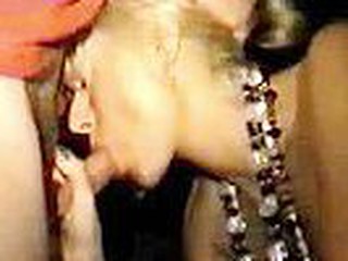 Mardi Gras Blonde Beauty Engulfing Weenie
