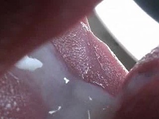 Kacey Swallows Cum in Her 1st Spermcam Discharge